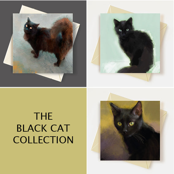 Black Cat Notelets