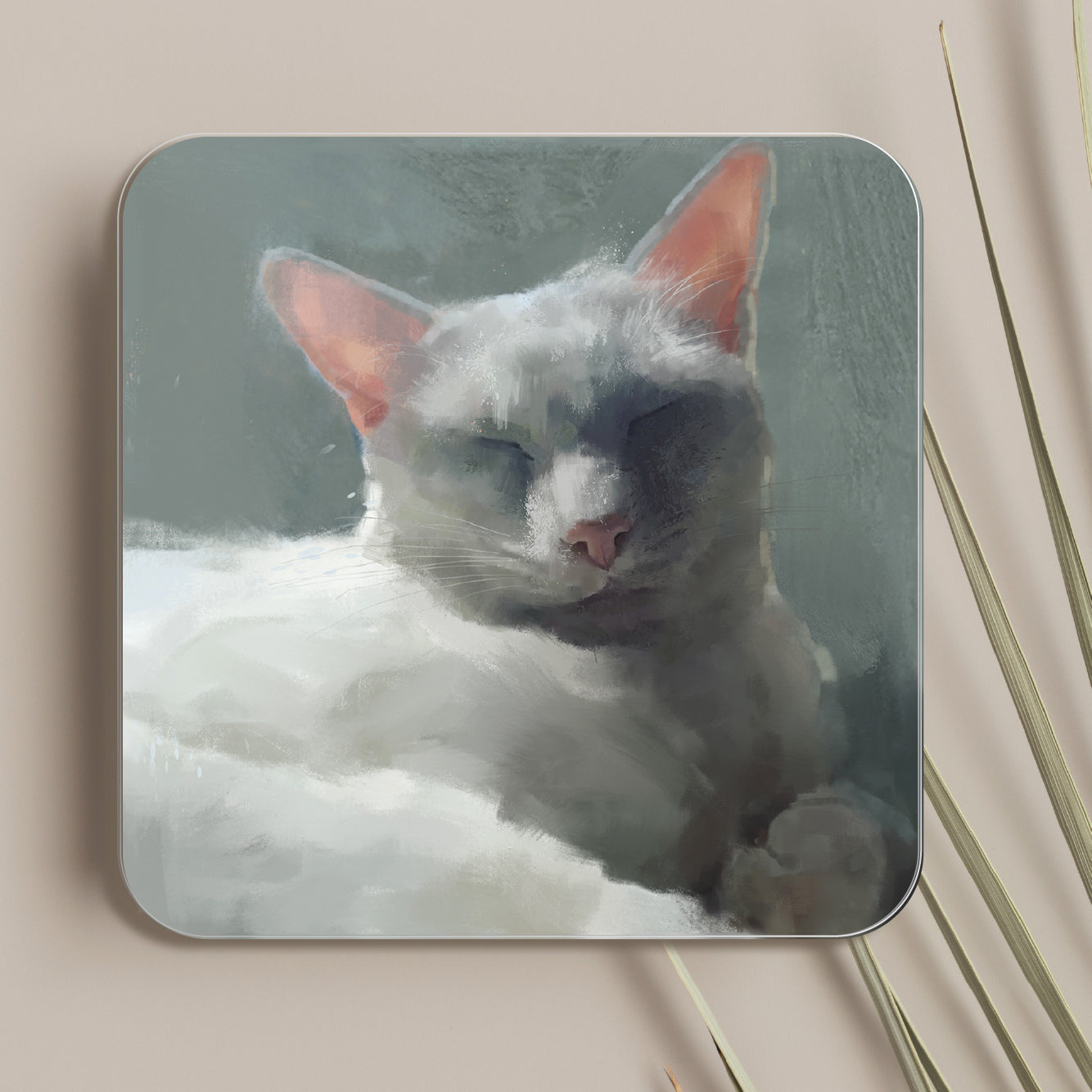 Set Of 4 Cat Coasters