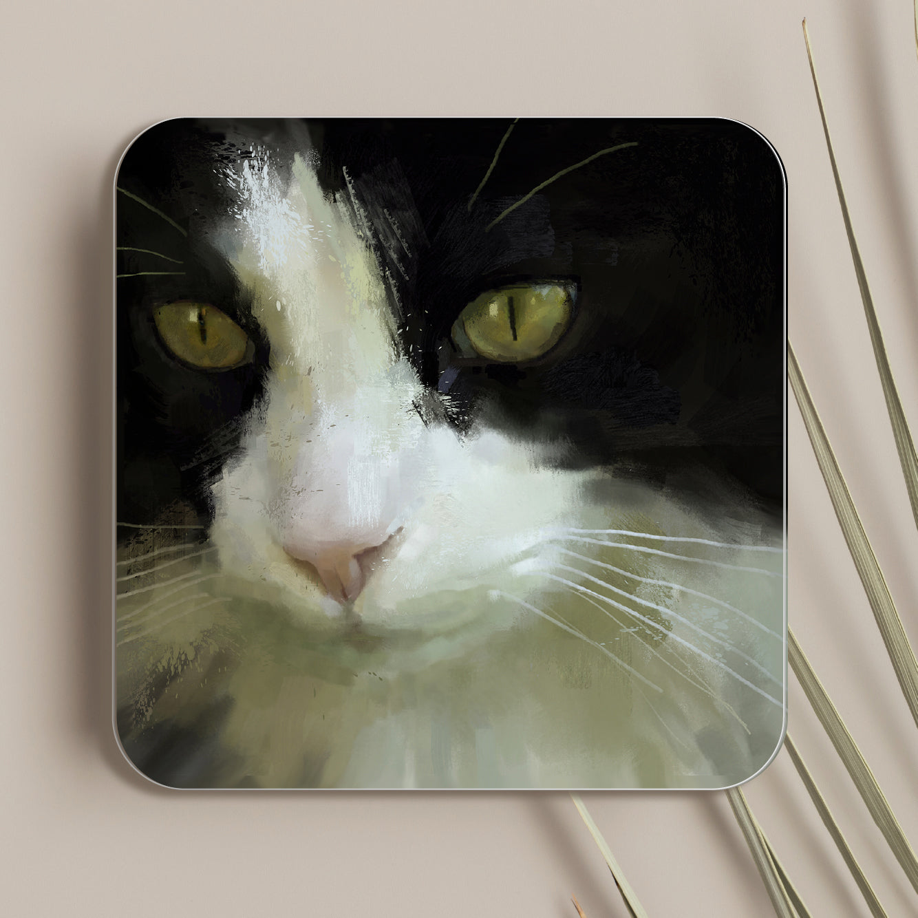 Set Of 4 Cat Coasters