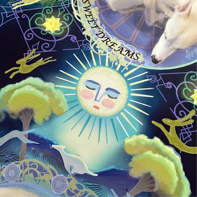 Sleeping Greyhound Wrapping Paper