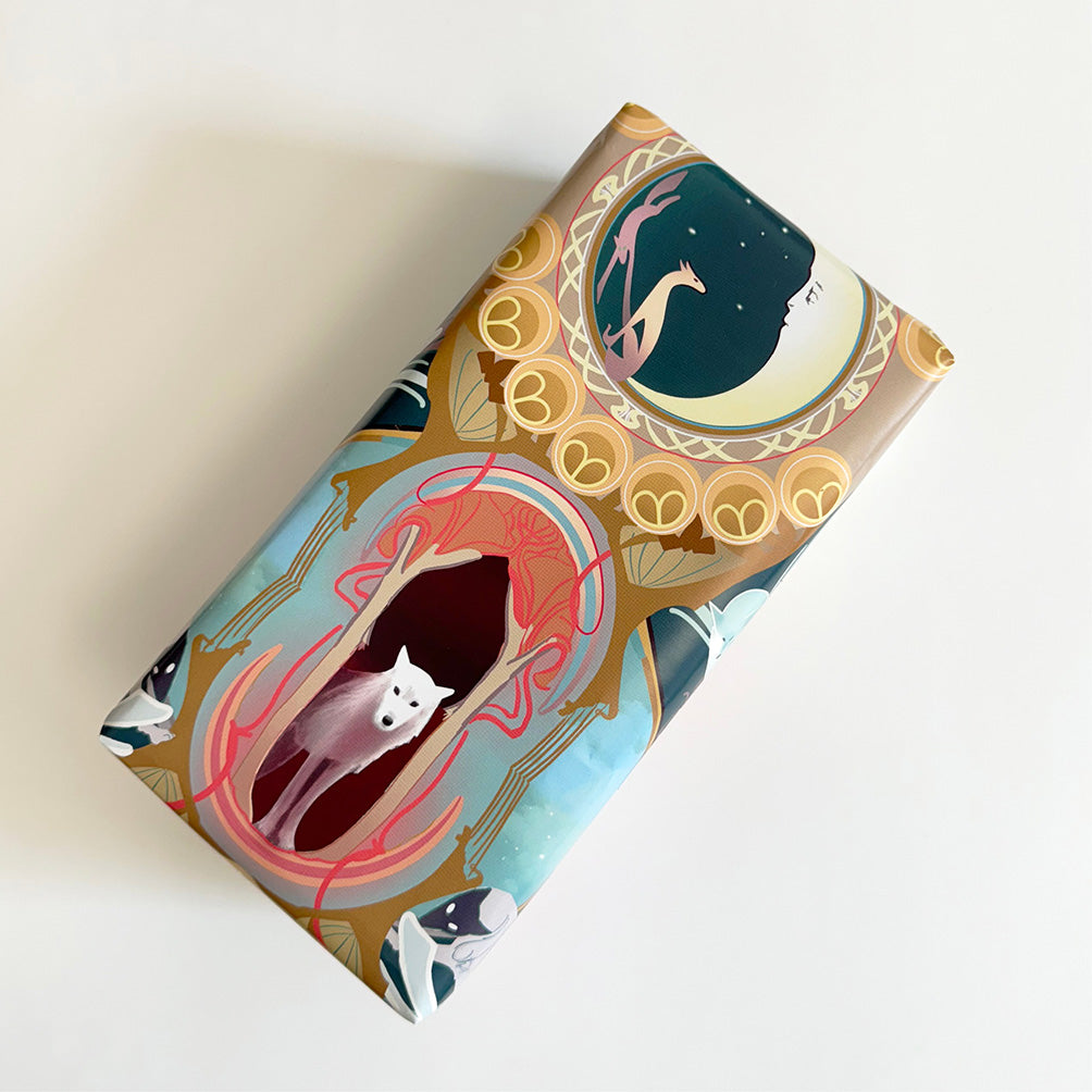 White Wolves Wrapping Paper