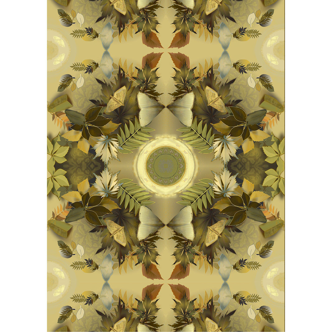 Gold Botanical Wrapping Paper