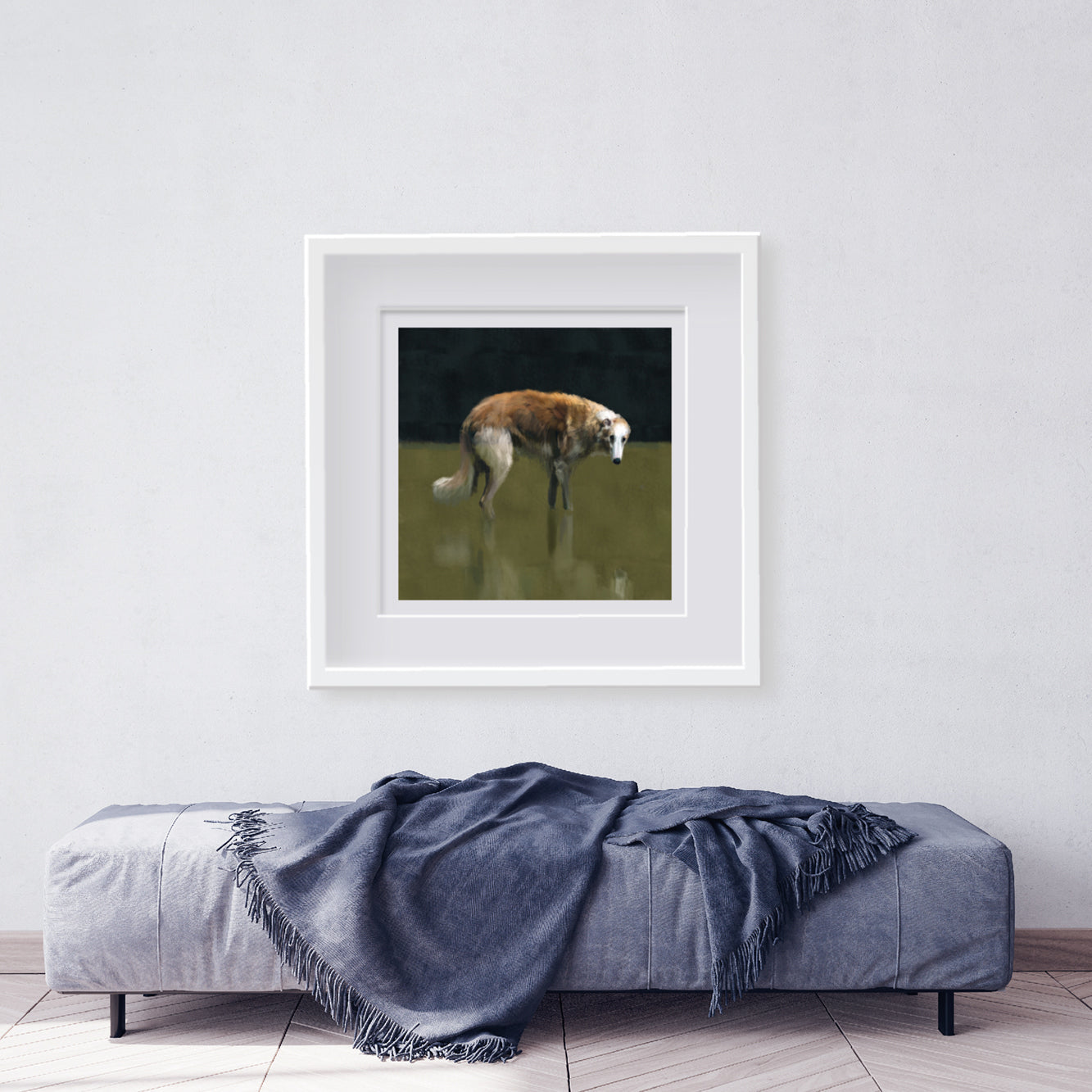 Borzoi Dog Print