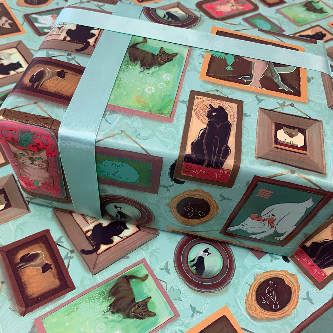 A Gallery Of Cats Wrapping Paper