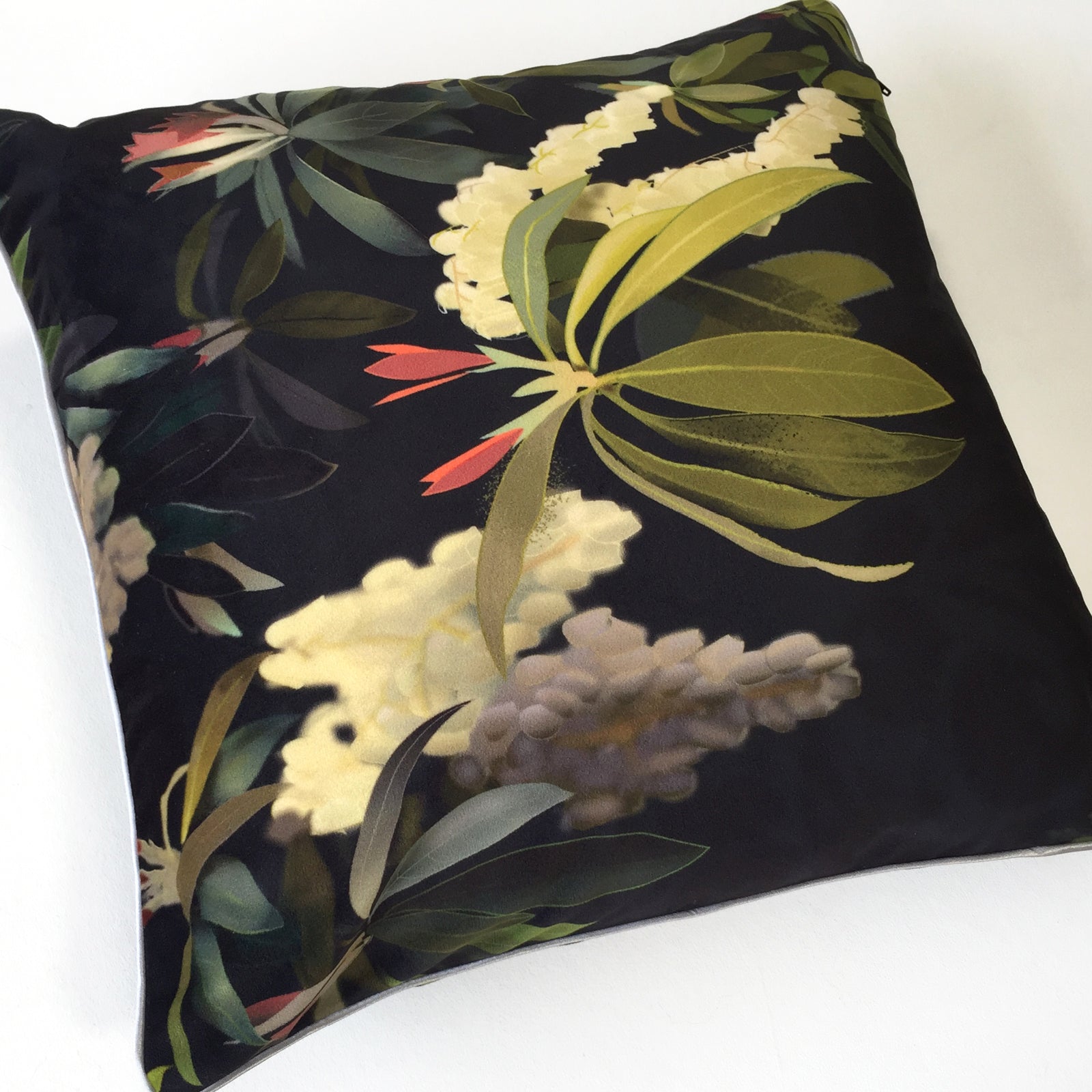 Forest Flame Black Cushion Cover
