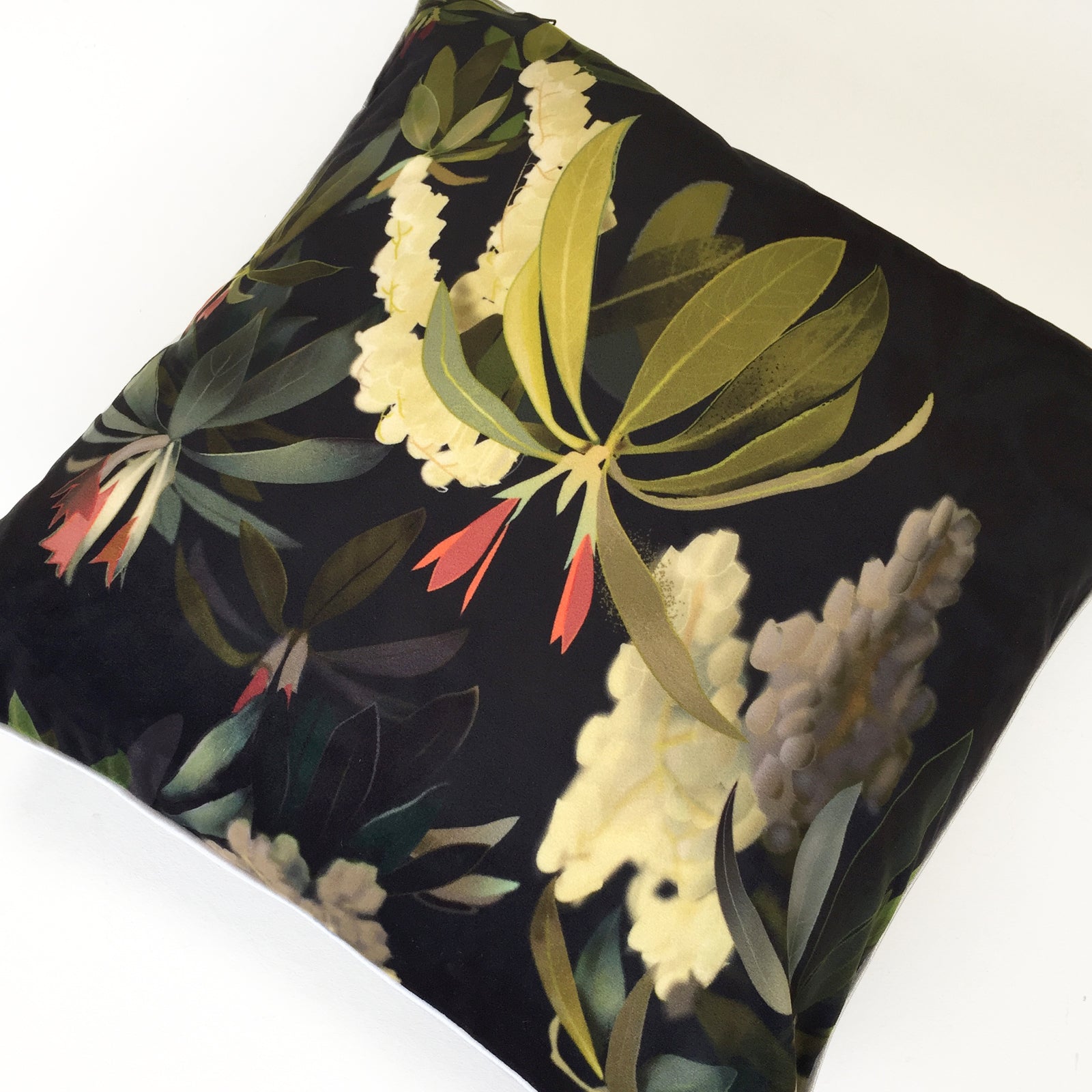 Forest Flame Black Cushion Cover