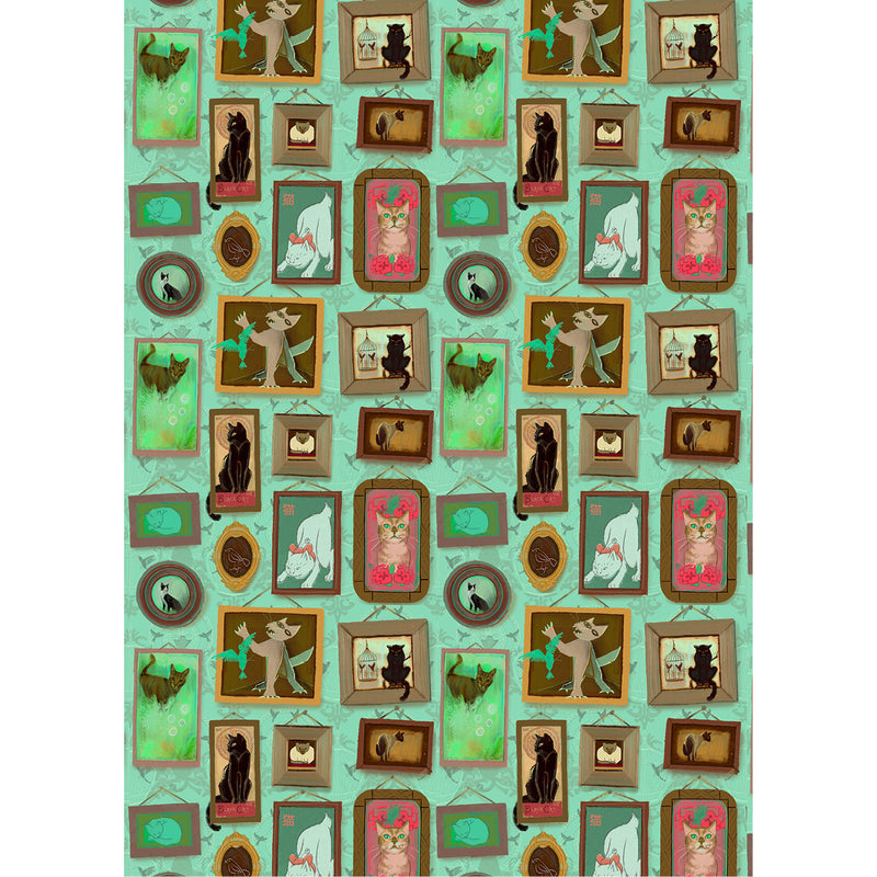 A Gallery Of Cats Wrapping Paper