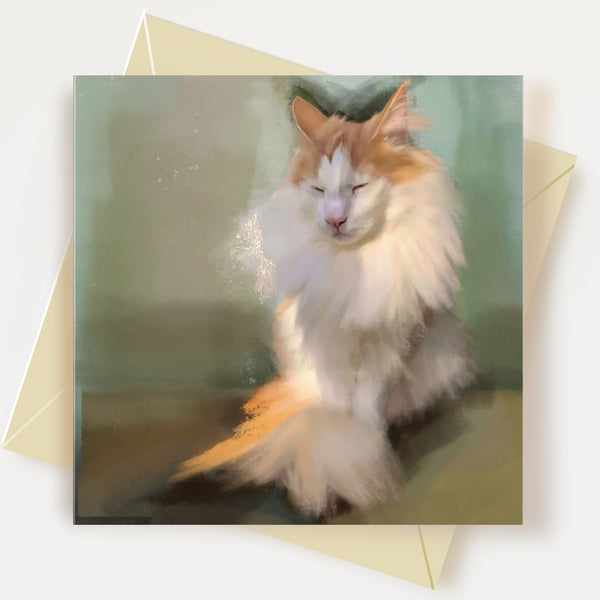 Norwegian Forest Cat Greeting Card