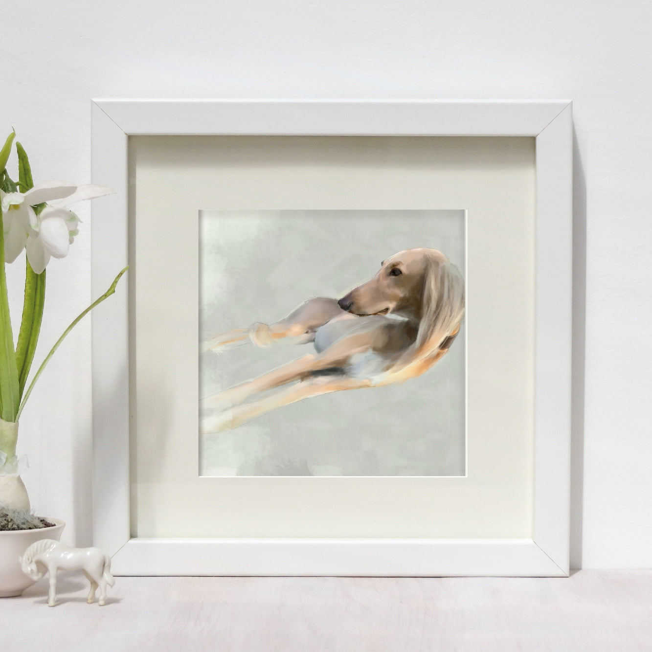 Saluki Dog Print