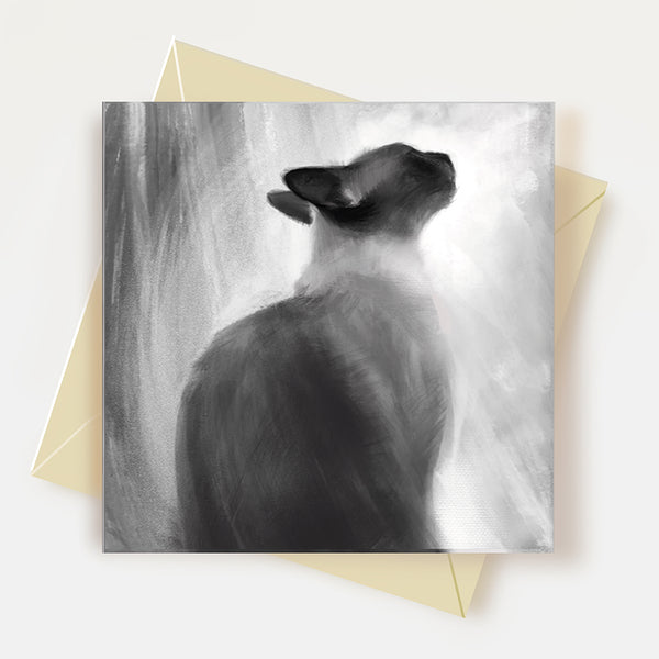 Ethereal Cat Greeting Card