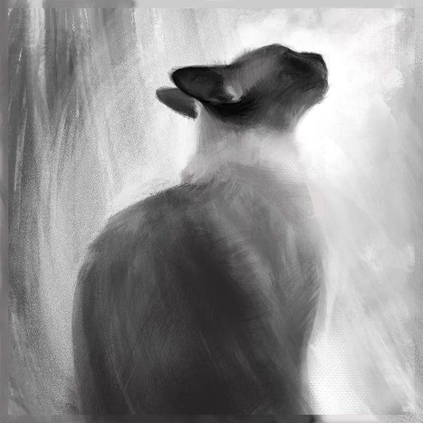 Ethereal Cat Greeting Card