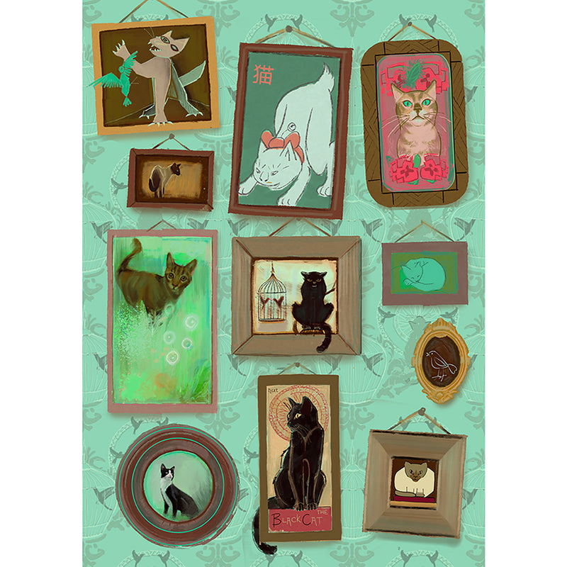 A Gallery Of Cats Print