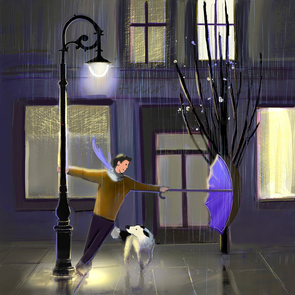 Singing In The Rain Greeting Card