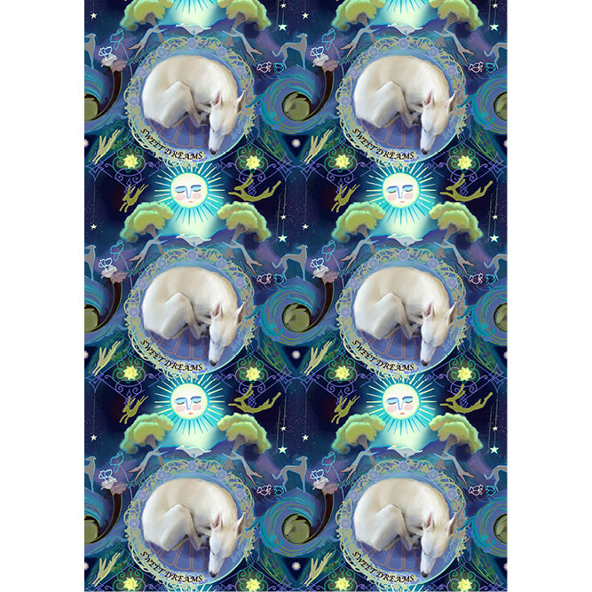 Sleeping Greyhound Wrapping Paper