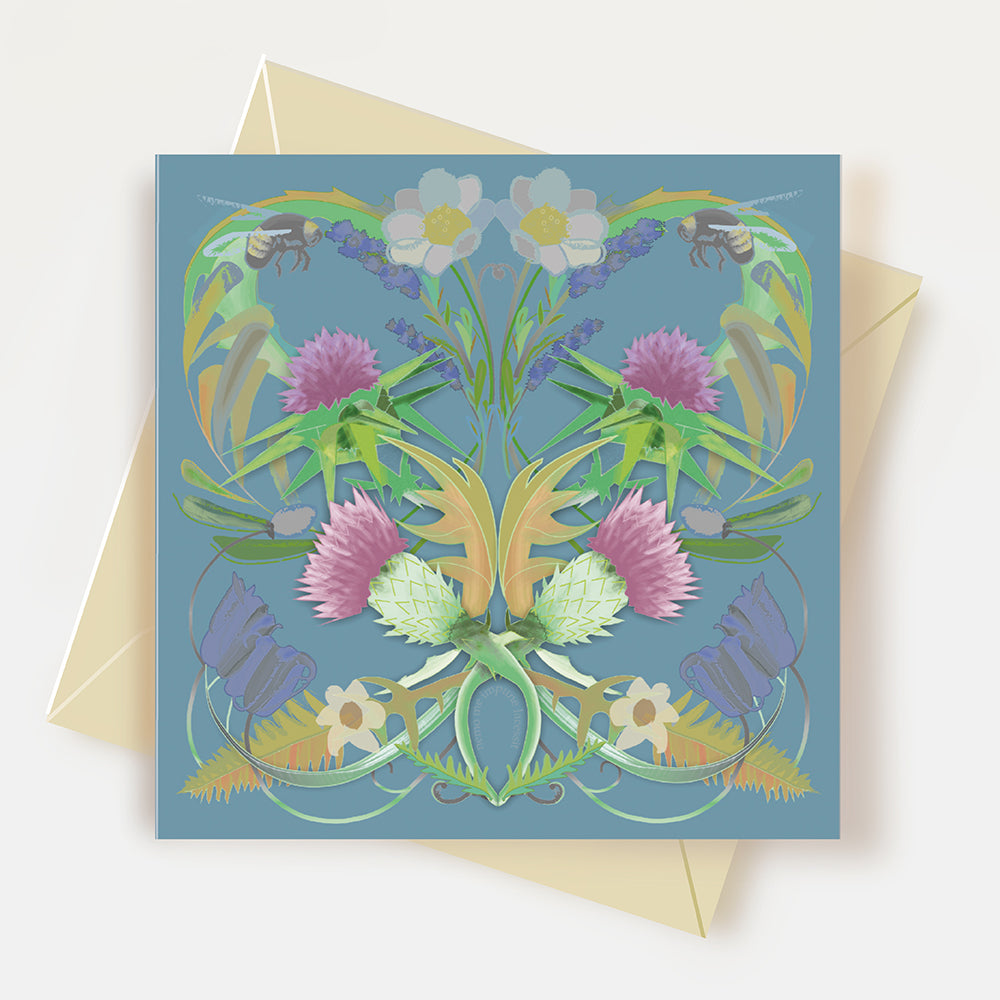 Scottish Thistle Greeting Card