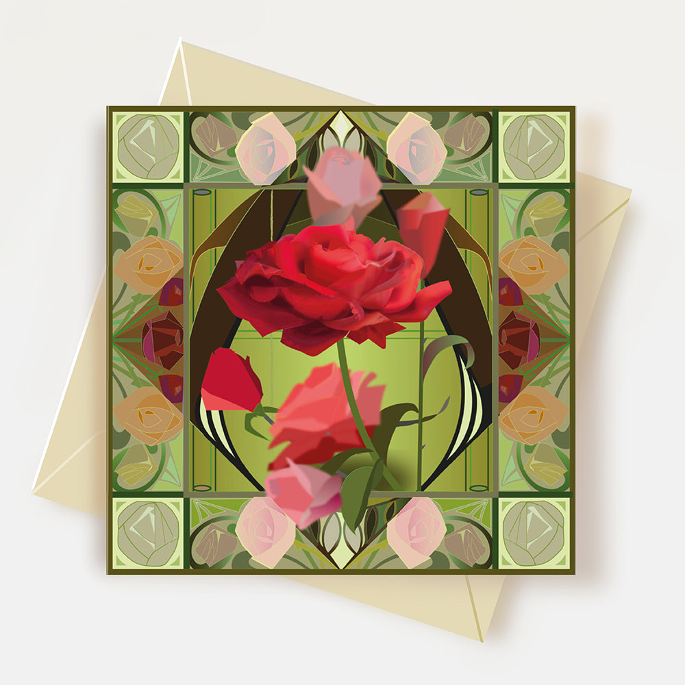 Red Rose Greeting Card