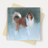 Rough Collie Greeting Card