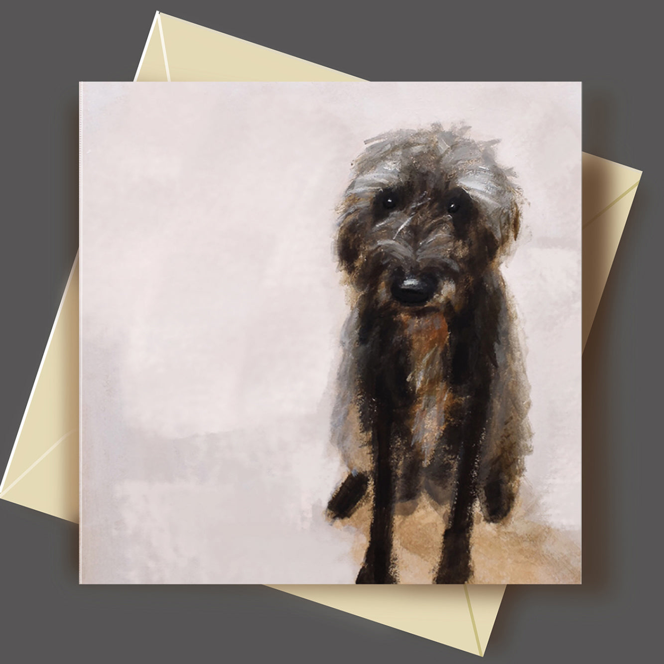 Scruffy Dog Greeting Card