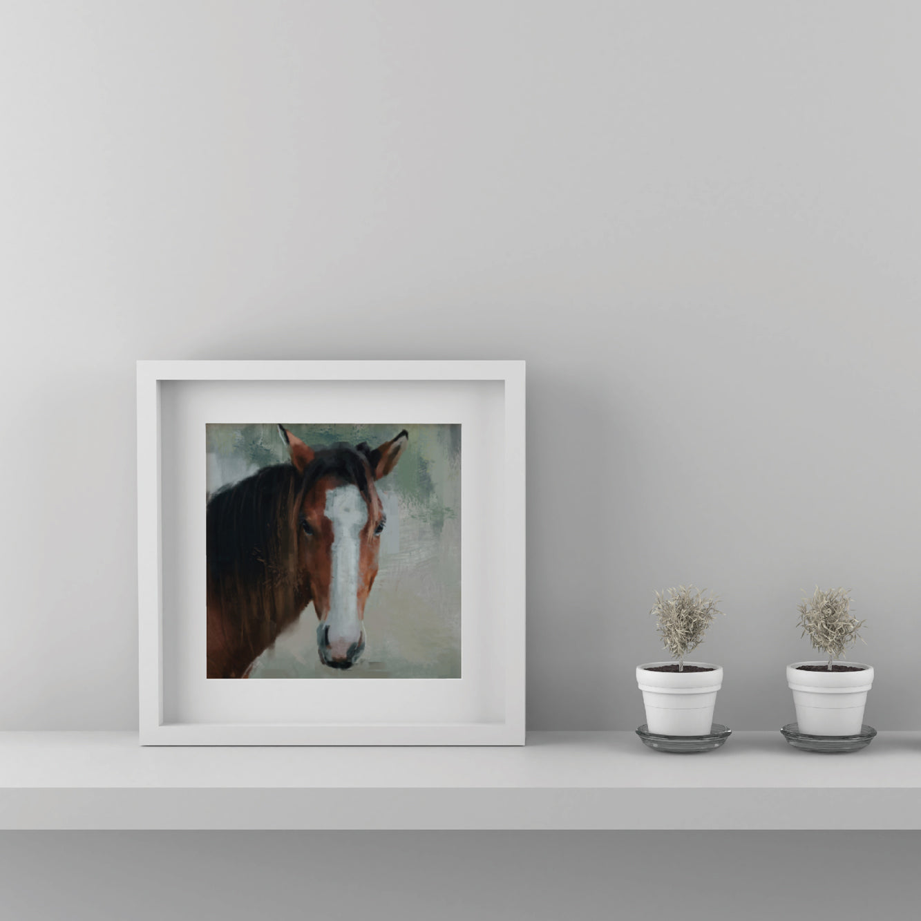 Bay Horse Print