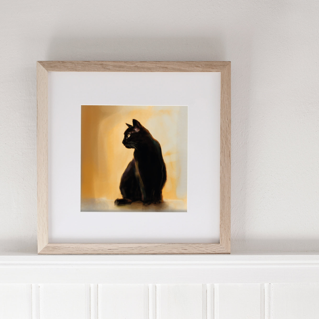 Black Cat Print