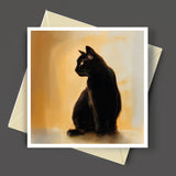 Black Cat Greeting Card