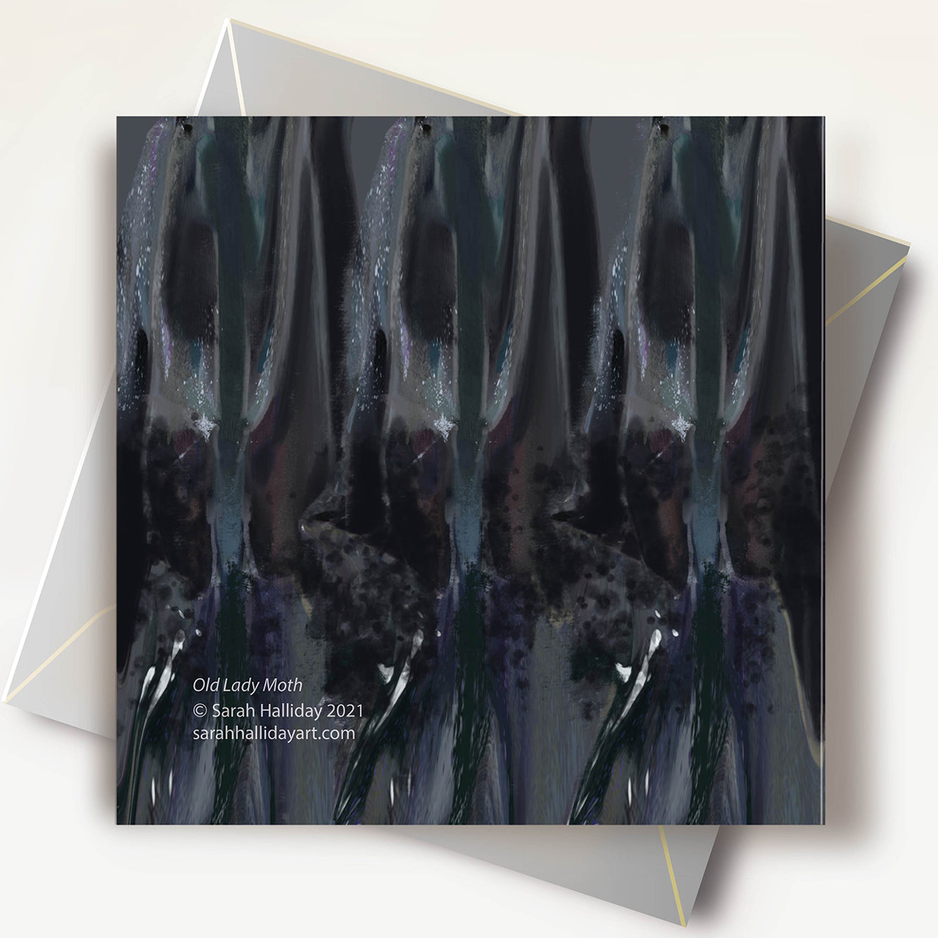Black Moth Greeting Card