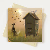 Finnfin's Buzzy Bees Greeting Card