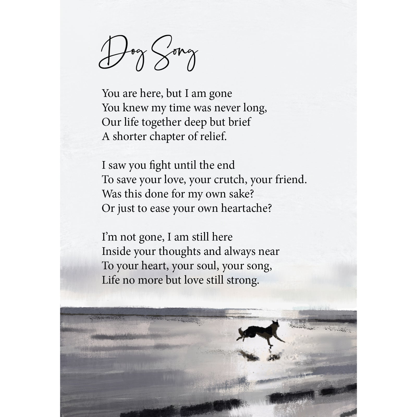Dog Song Greeting Card