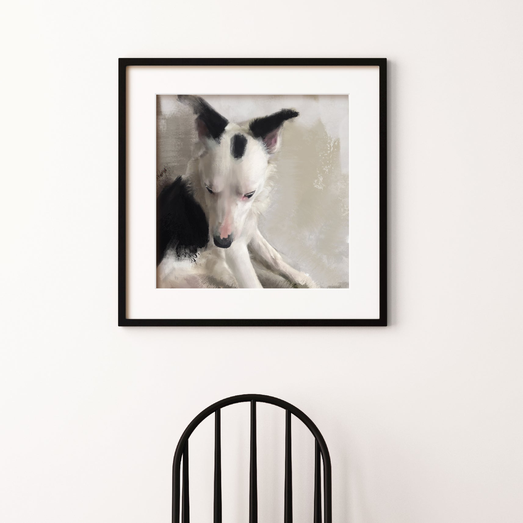Border Collie Dog Print
