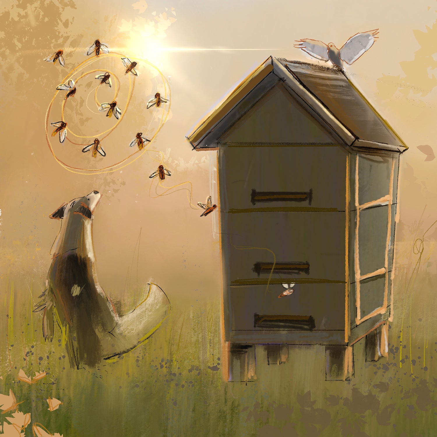 Dance Of The Bees Greeting Card