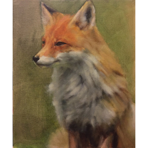 Fox Original Oil Painting