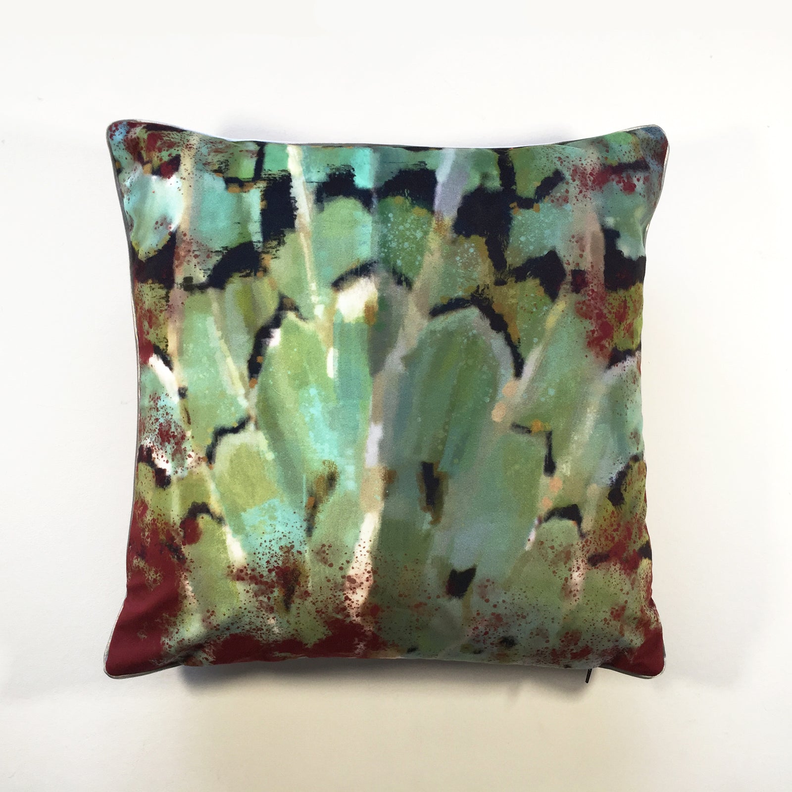 Green Moth Cushion Cover