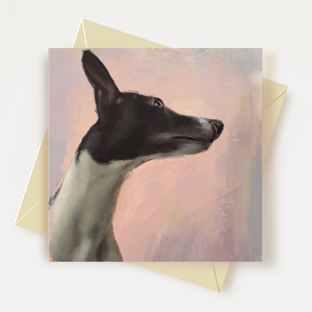 Galgo Dog Greeting Card