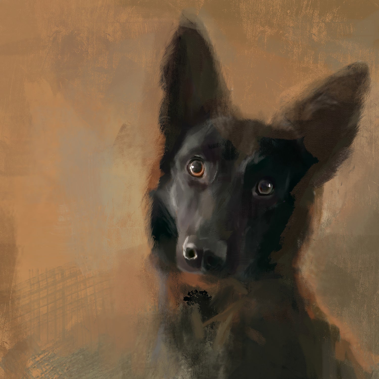 German Shepherd Dog Greeting Card