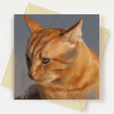 Ginger Cat Greeting Card