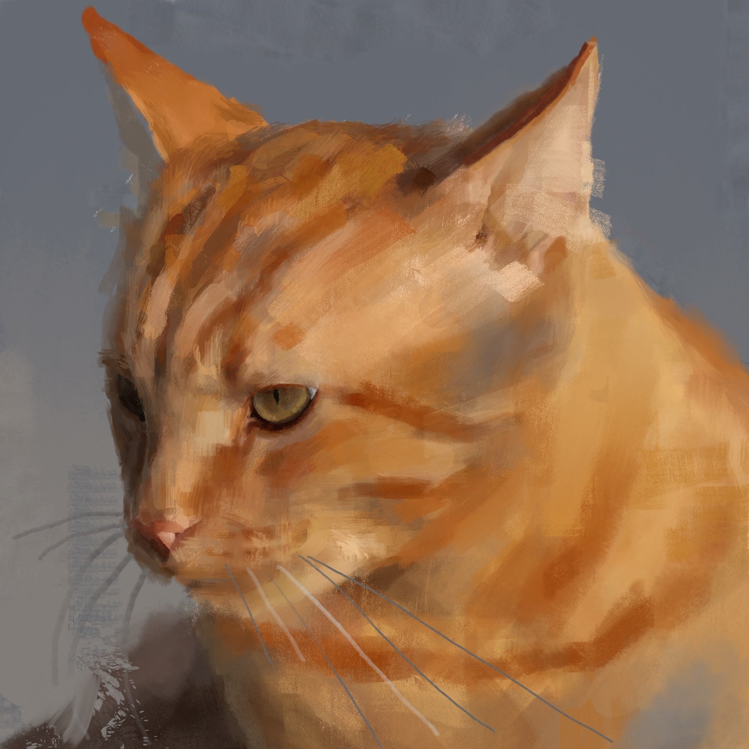 Ginger Cat Greeting Card