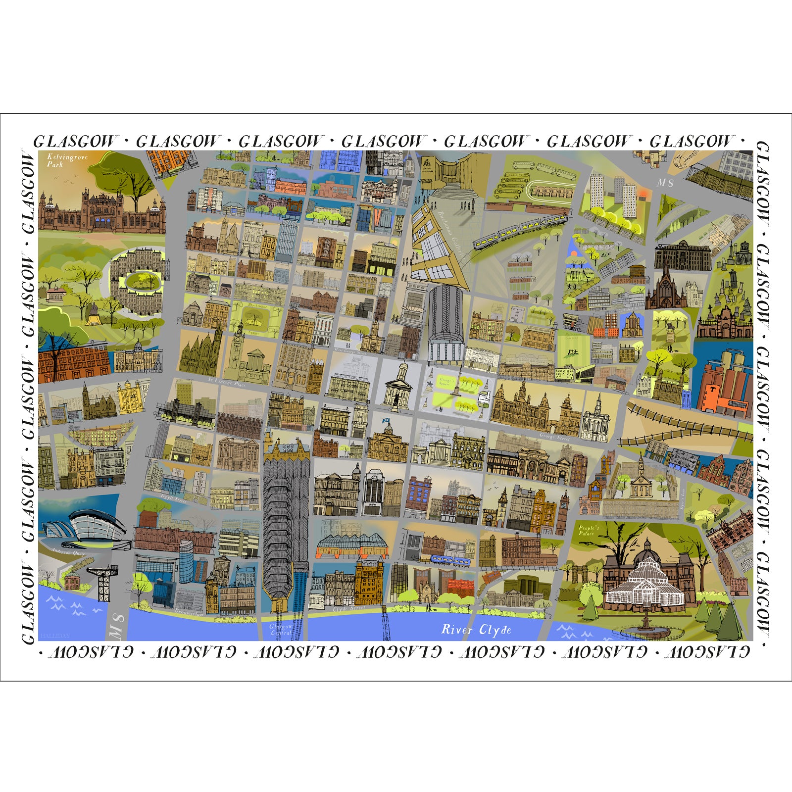 Glasgow Greeting Card