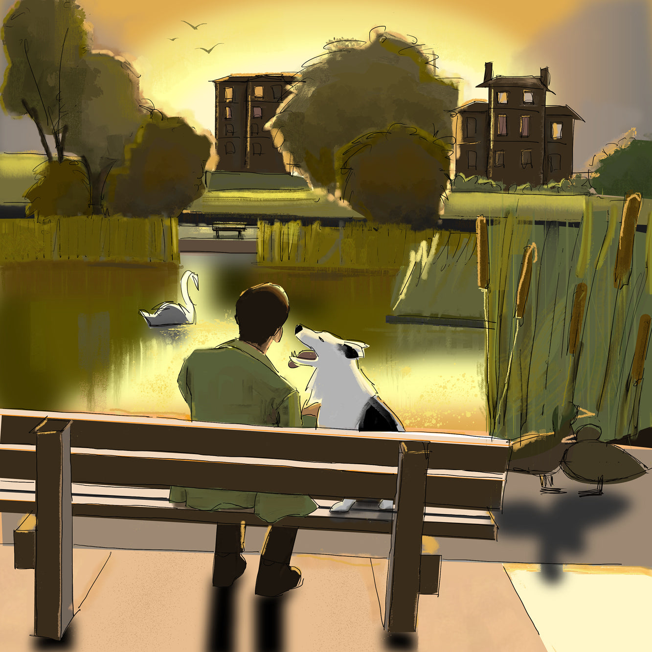 The Golden Hour Greeting Card