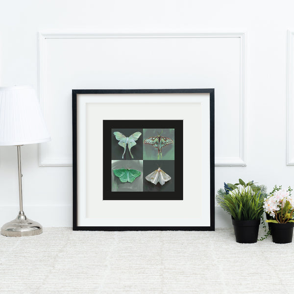 Green Moths Print