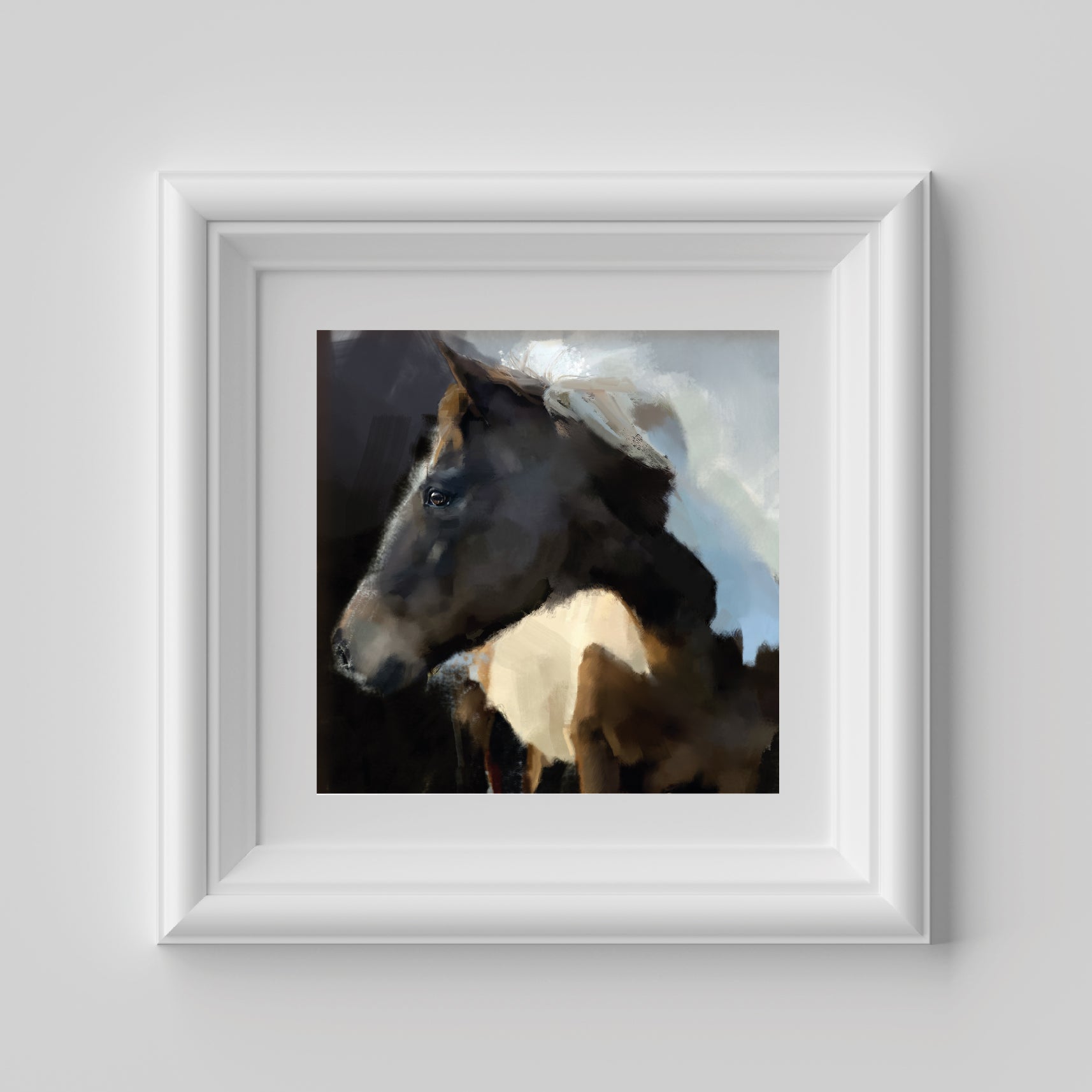 Skewbald Horse Print