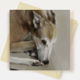 Lurcher Dog Greeting Card