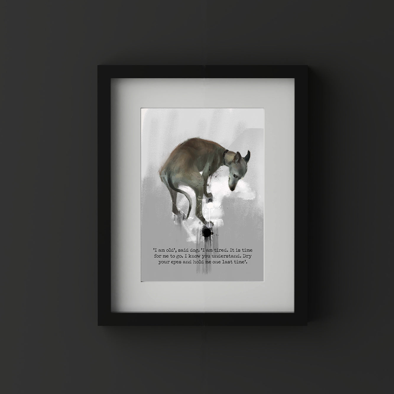 Symphony Of Sorrow Dog Print