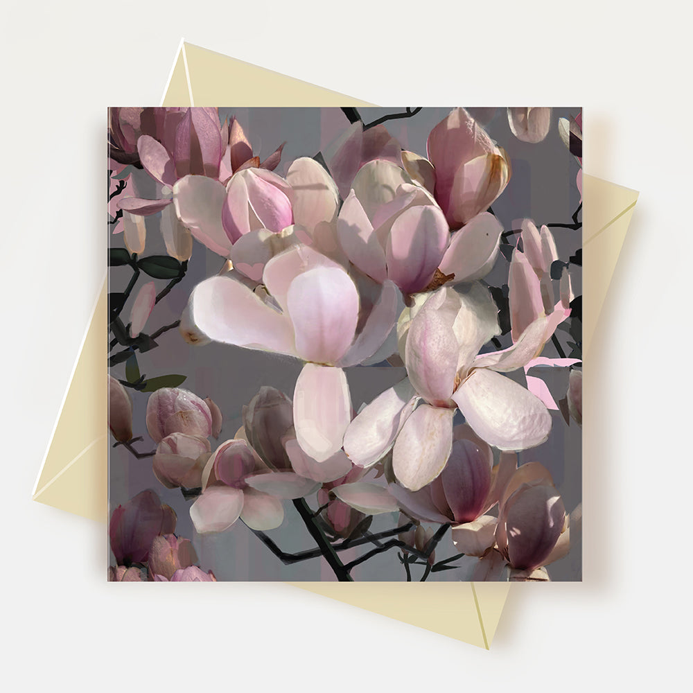 Pink Magnolia Greeting Card