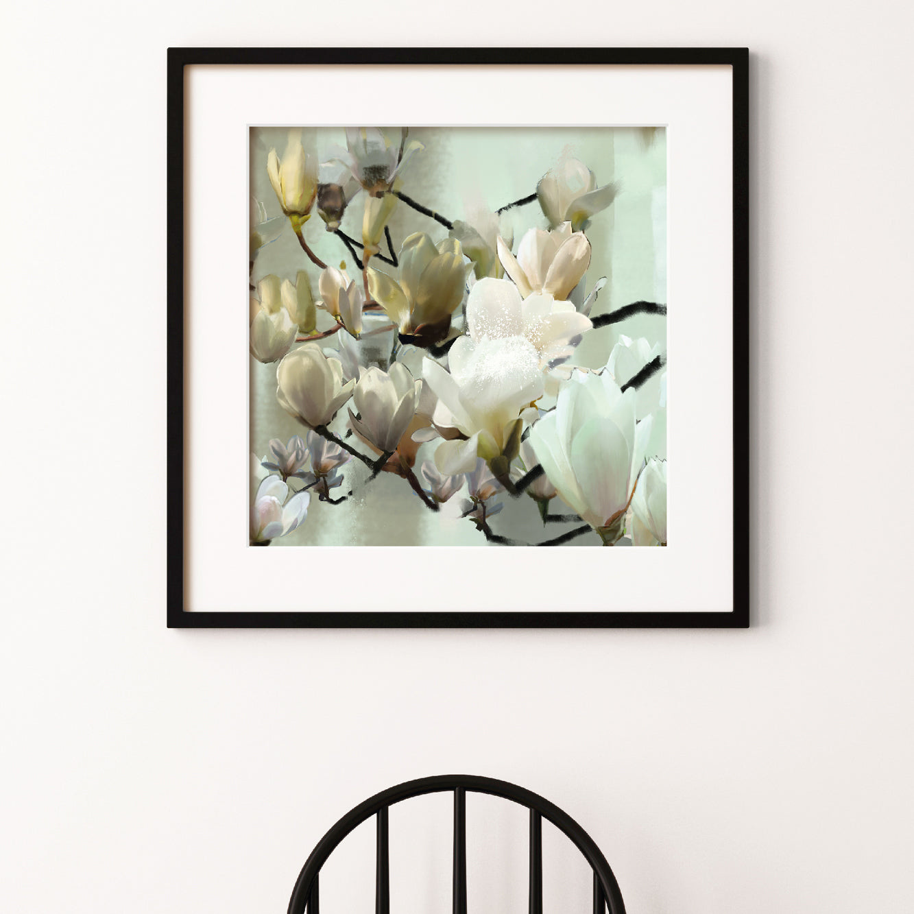 White Magnolia Print