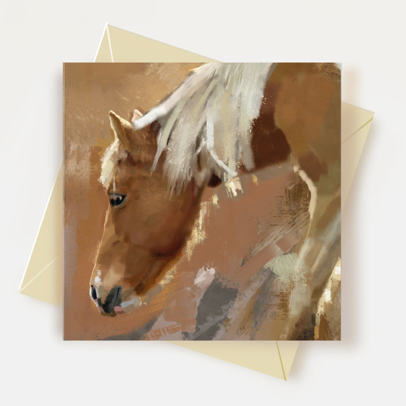Palomino Horse Greeting Card