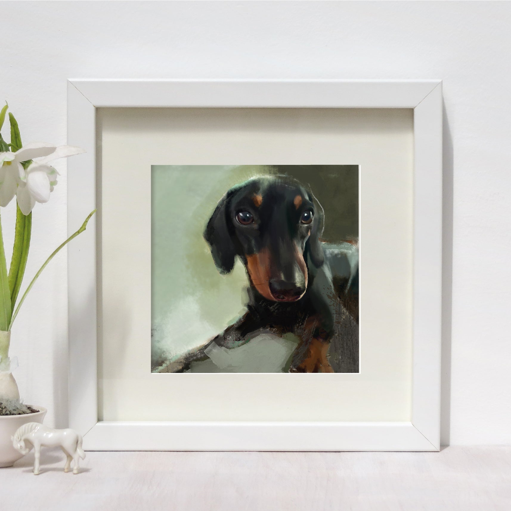Miniature Dachshund Dog Print