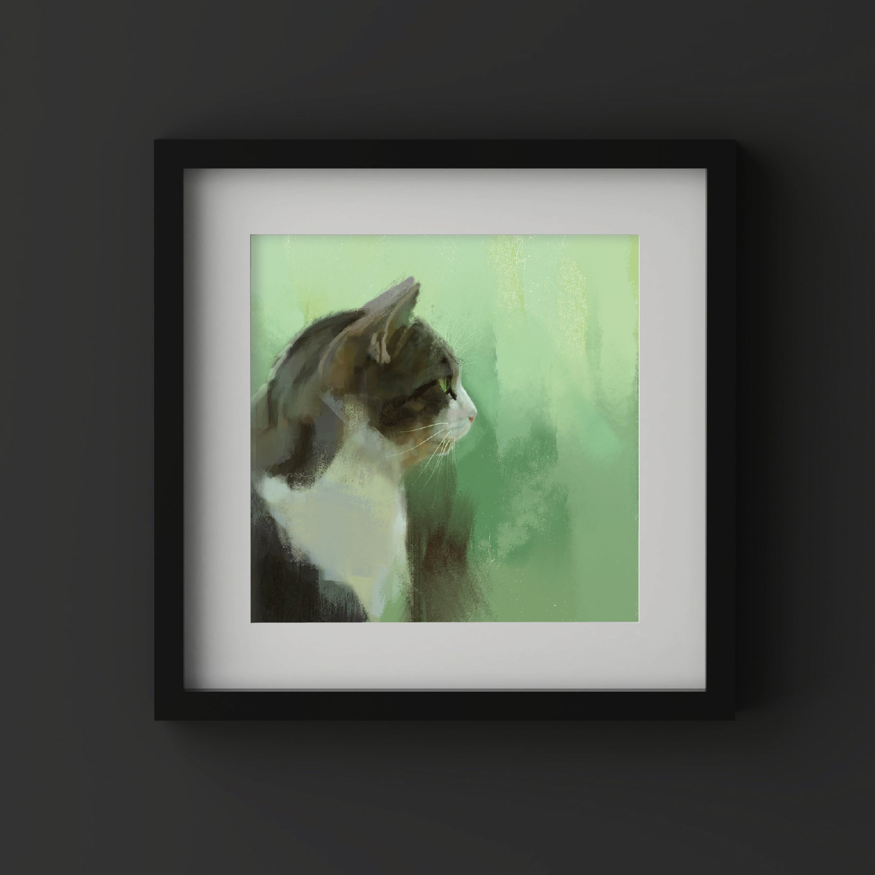 Tabby Cat Print