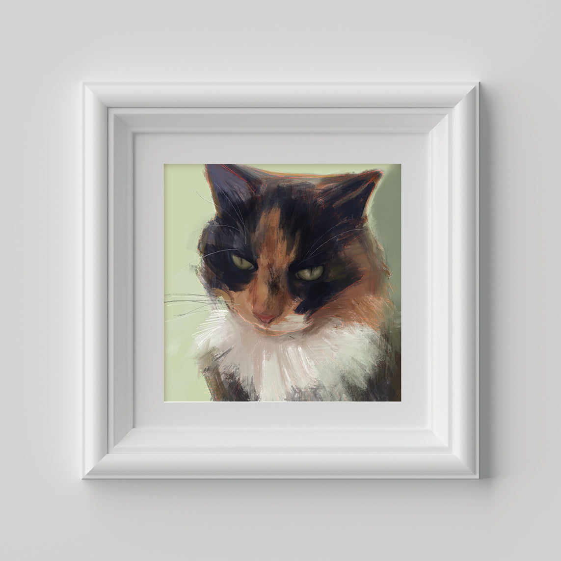 Tortoiseshell Calico Cat Print