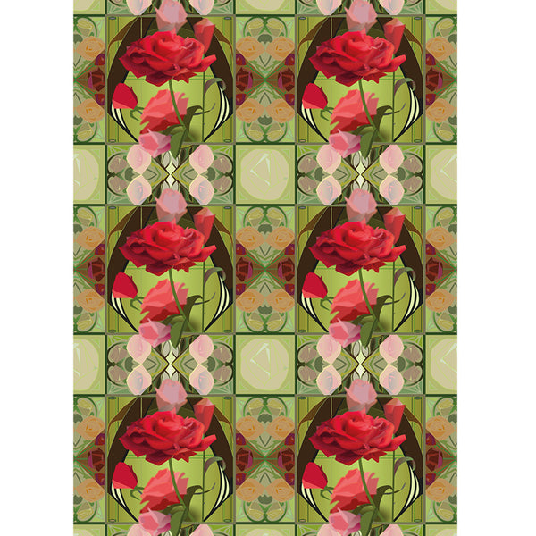 Garden Rose Wrapping Paper