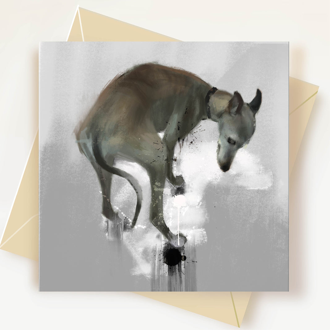 Symphony Of Sorrow Dog Greeting Card